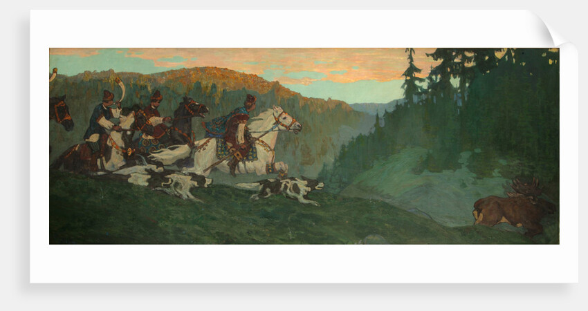 Morning Hunt of Grand Prince, 1901 by Nicholas Roerich