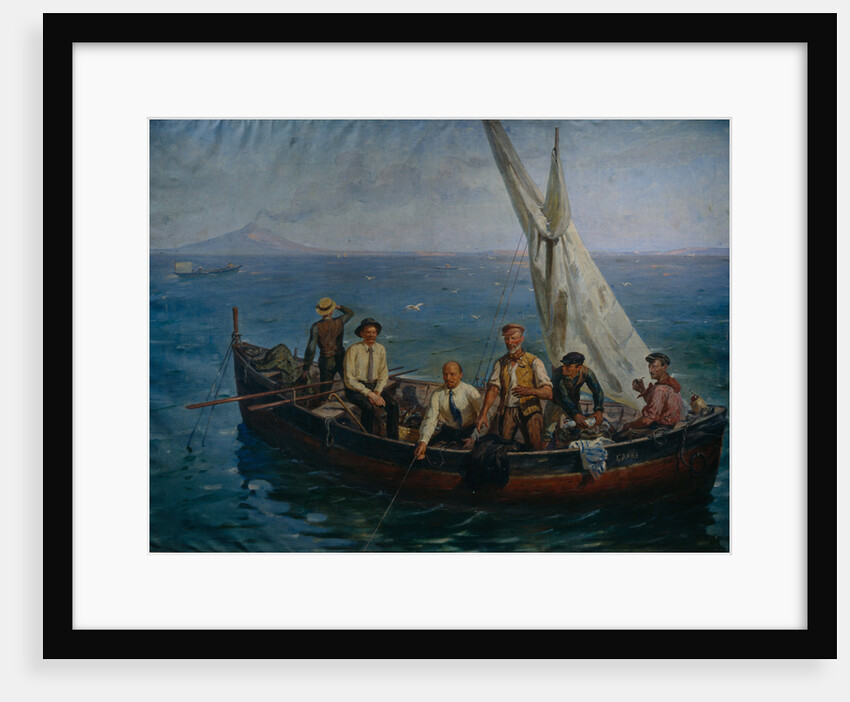 Lenin and the author Maxim Gorky with the Fishermen at the Capri Island, 1946 by Yefim Mikhailovich Tcheptsov