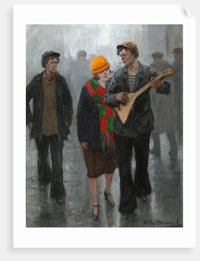 A Young Couple, 1920s by Ivan Alexeyevich Vladimirov