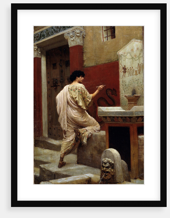 At a Wall. Pompeii by Stepan Vladislavovich Bakalowicz