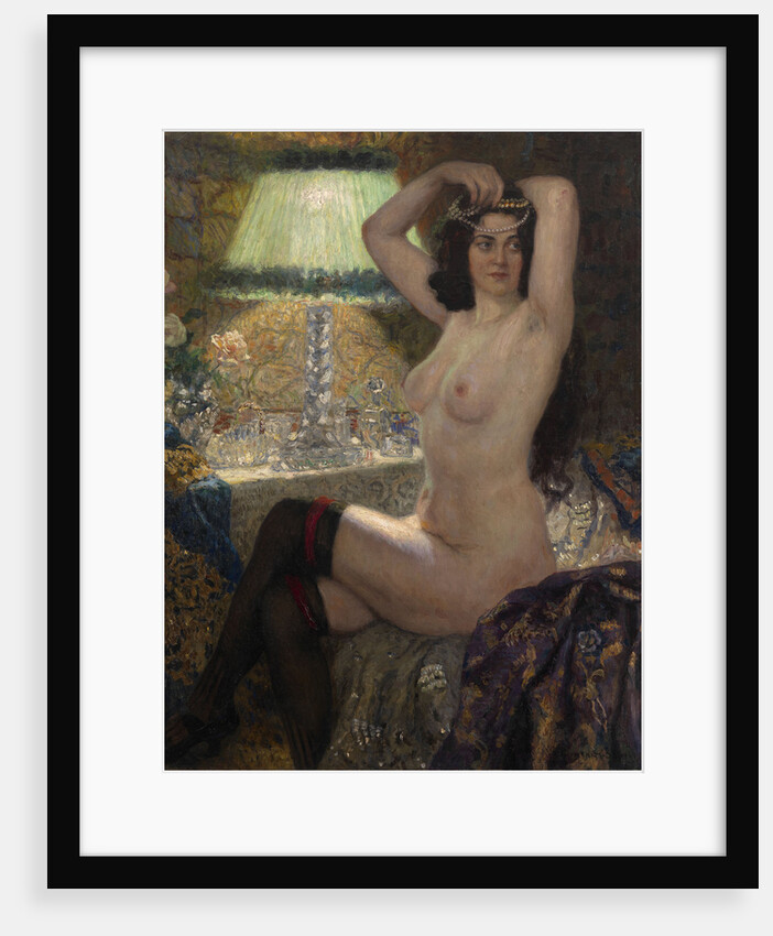 By the Green Lamp by Nikolai Petrovich Bogdanov-Belsky