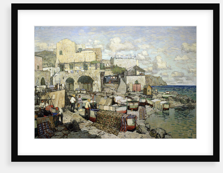 View of the Capri Island by Konstantin Ivanovich Gorbatov
