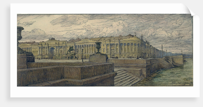 The Senate Square in St. Petersburg, 1904 by Evgeny Evgenyevich Lanceray