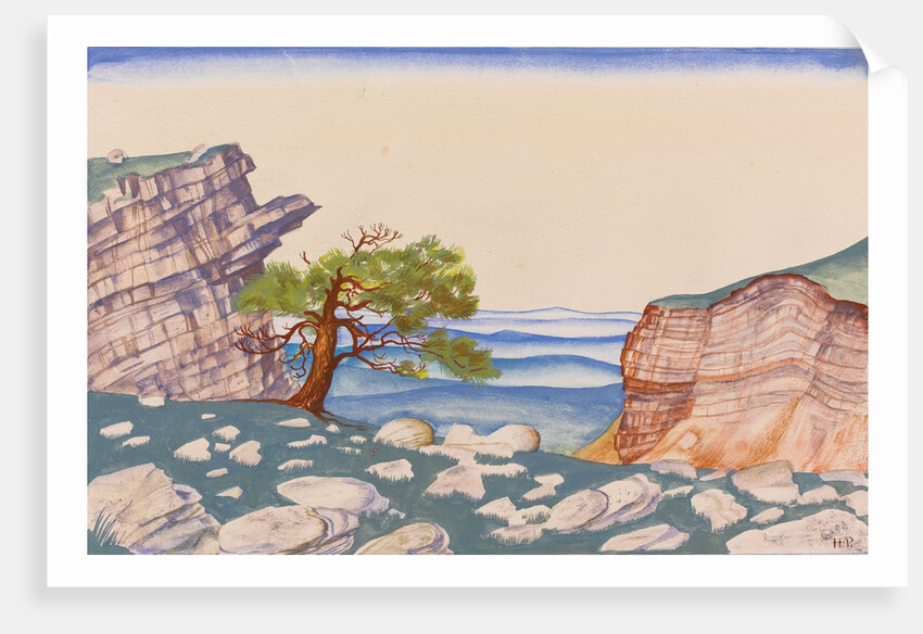Stage design for the ballet The Rite of Spring (Le Sacre du Printemps) by I. Stravinsky by Nicholas Roerich
