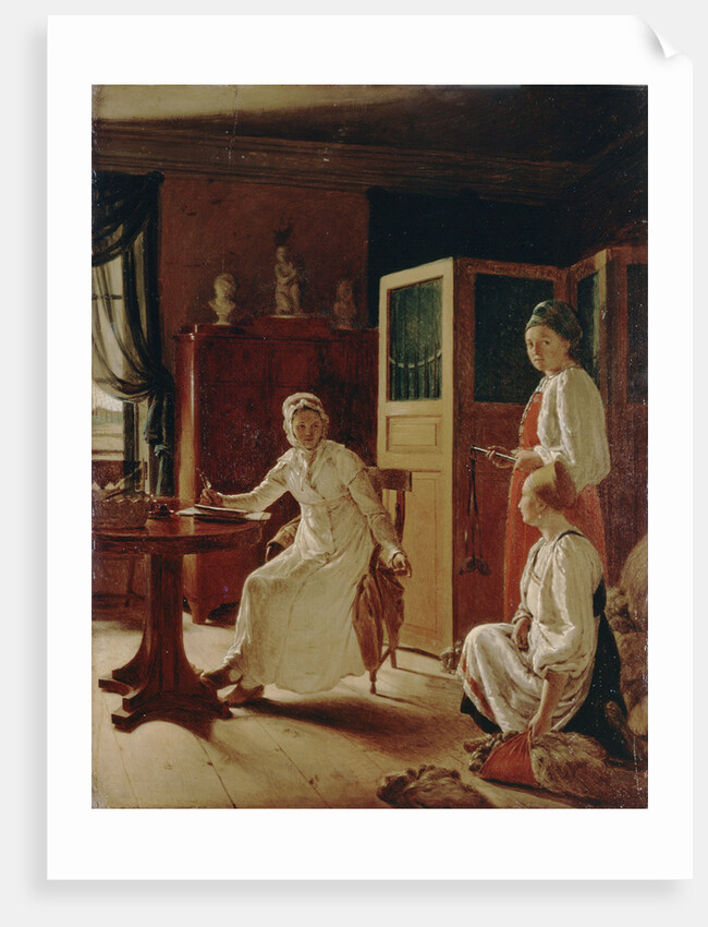 Morning of the Lady of the Manor, 1823 by Alexei Gavrilovich Venetsianov