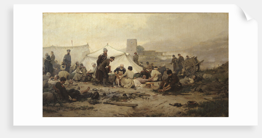Dressing station, 1893 by Ivan Alexeyevich Vladimirov