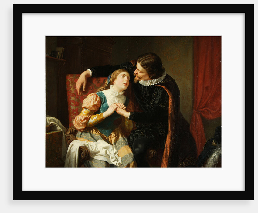 Egmont and Klärchen, 1866 by Julius von Blaas