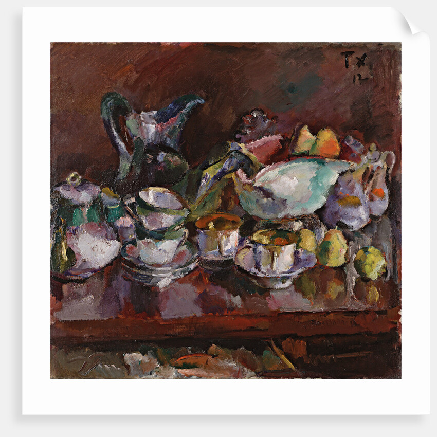 Still Life with Coffee Cups, 1912 by Anton Faistauer