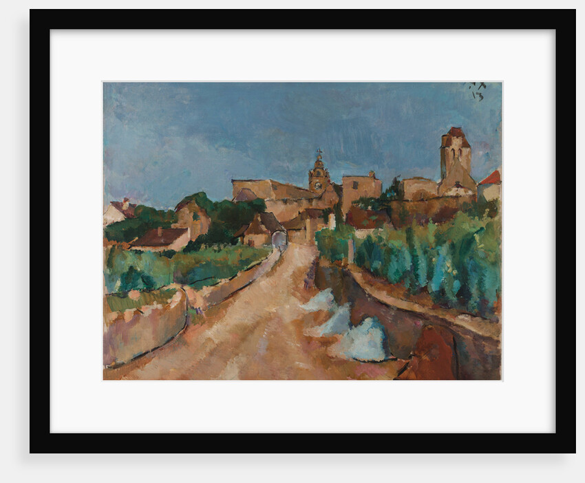 Street towards Dürnstein, 1913 by Anton Faistauer
