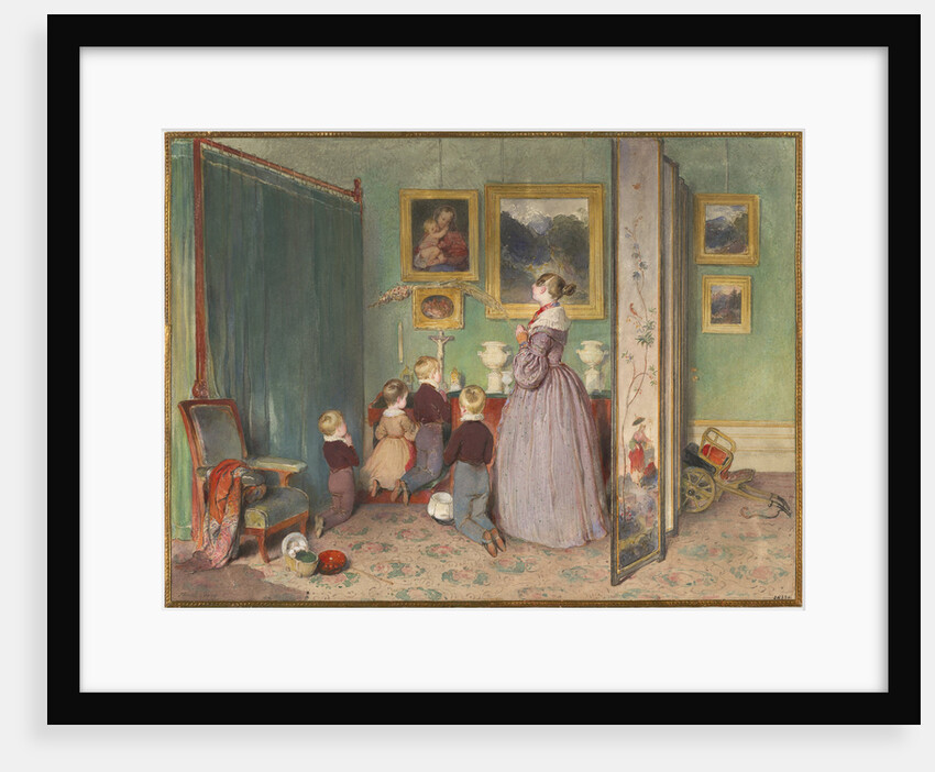 The Evening Prayer (Archduchess Sophie with children), 1839 by Peter Fendi