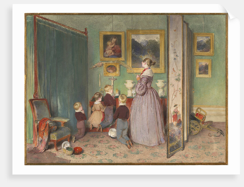The Evening Prayer (Archduchess Sophie with children), 1839 by Peter Fendi