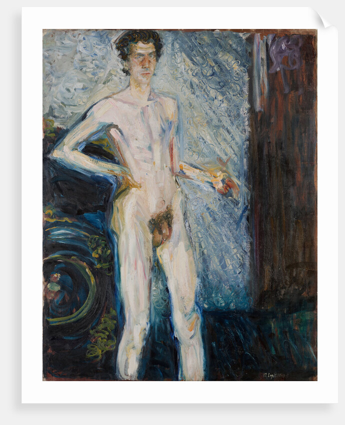 Nude Self-Portrait with Palette, 1908 by Richard Gerstl