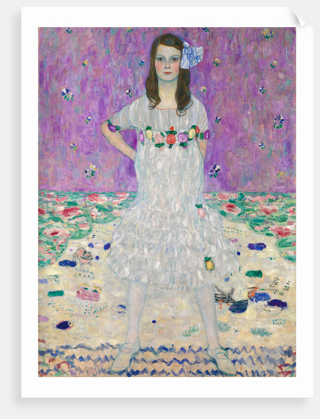 Portrait of MÃ¤da Primavesi by Gustav Klimt