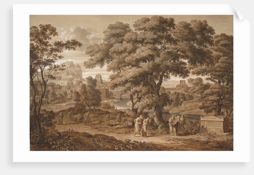 Oedipus and Antigone Leave Thebes, 1797 by Joseph Anton Koch