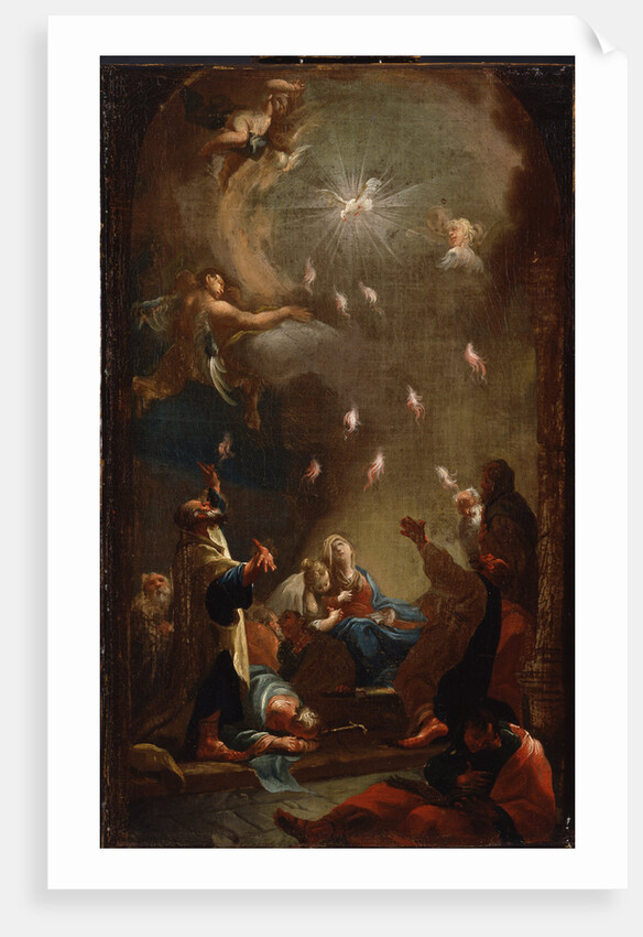 The descent of the Holy Spirit (Pentecost), c. 1750 by Joseph Ignaz Mildorfer