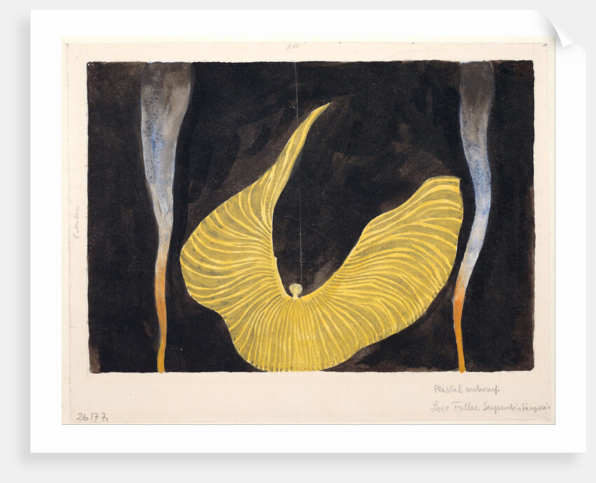 Loïe Fuller in the Dance The Archangel, 1902 by Koloman Moser