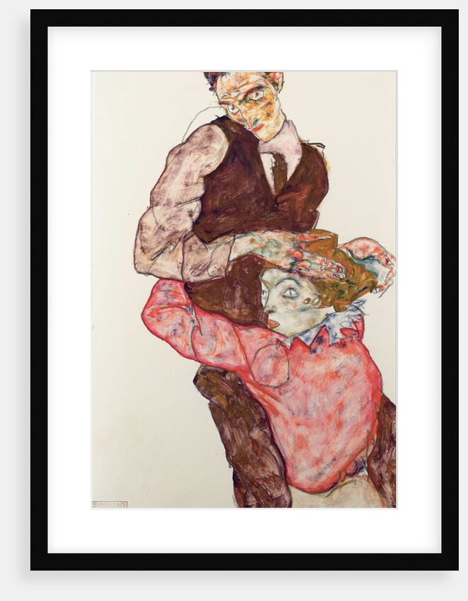 Lovers, 1914-1915 by Egon Schiele