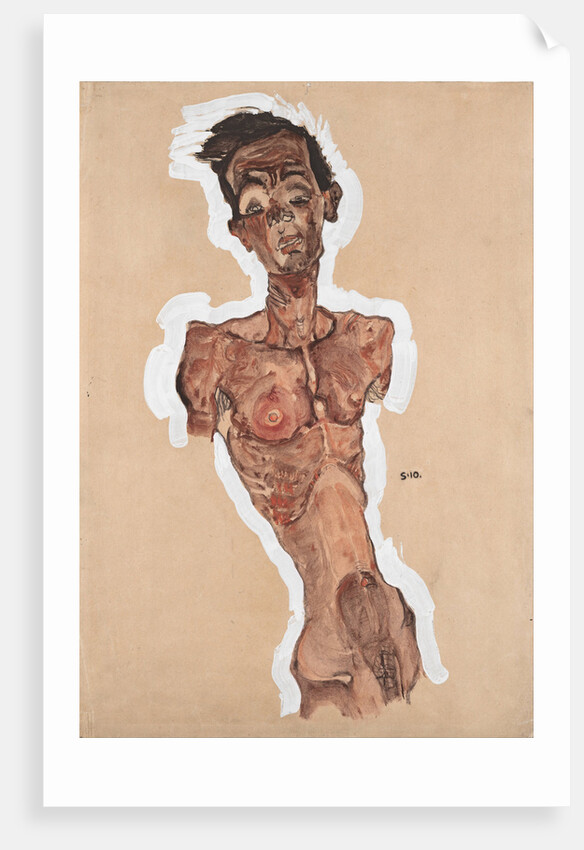 Nude Self-Portrait, 1910 by Egon Schiele