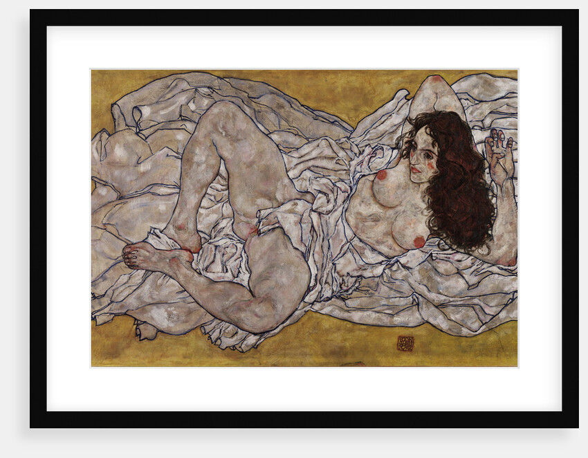 Reclining Woman, 1917 by Egon Schiele