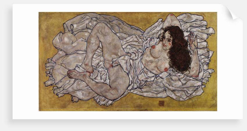 Reclining Woman, 1917 by Egon Schiele