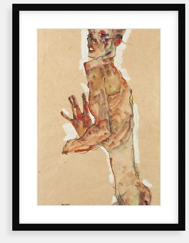 Self-Portrait with Splayed Fingers, 1911 by Egon Schiele