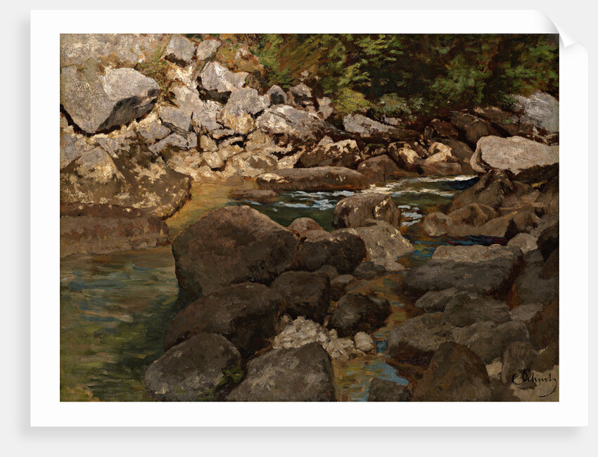 Mountain Stream with Boulders, 1888-1889 by Carl Schuch