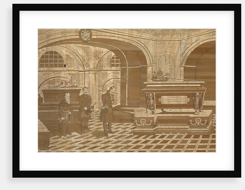 Emperor Nicholas I at the coffin of Emperor Francis I of Austria, ca 1835 by Anonymous