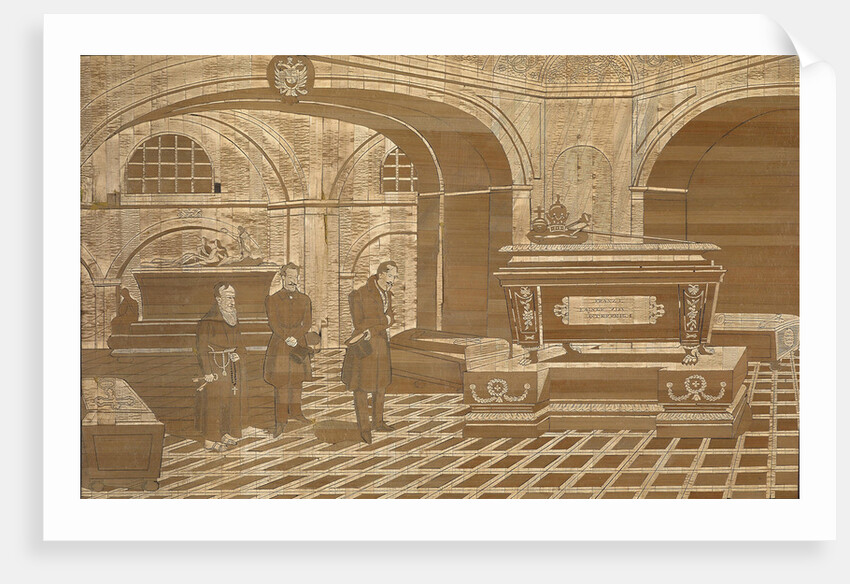 Emperor Nicholas I at the coffin of Emperor Francis I of Austria, ca 1835 by Anonymous