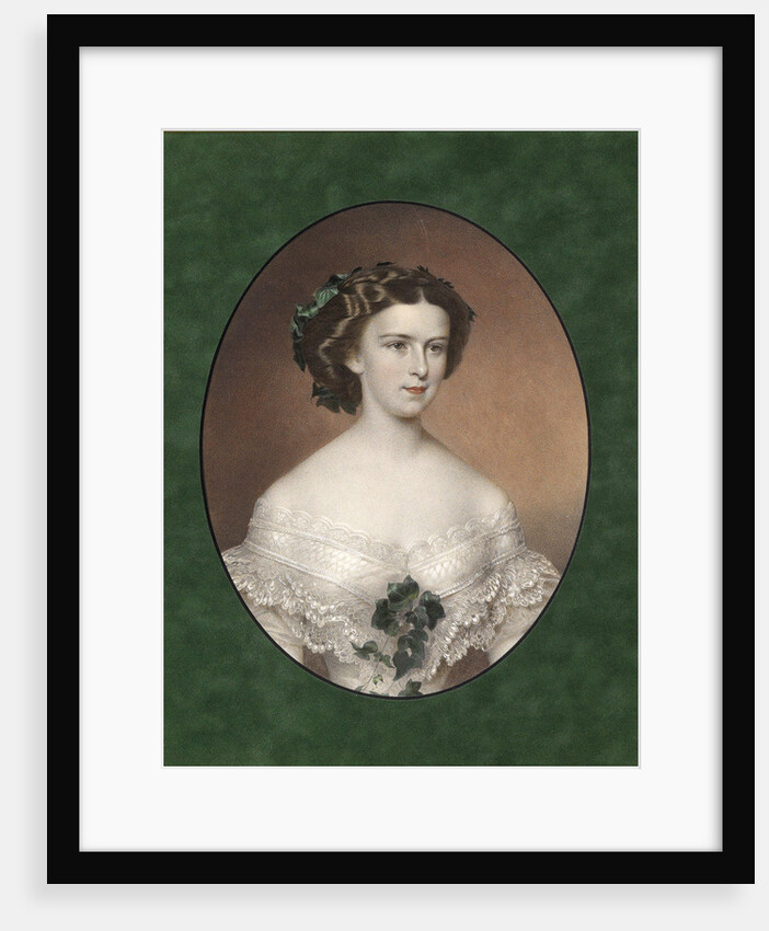 Portrait of Elisabeth of Bavaria, ca 1854 by Anonymous