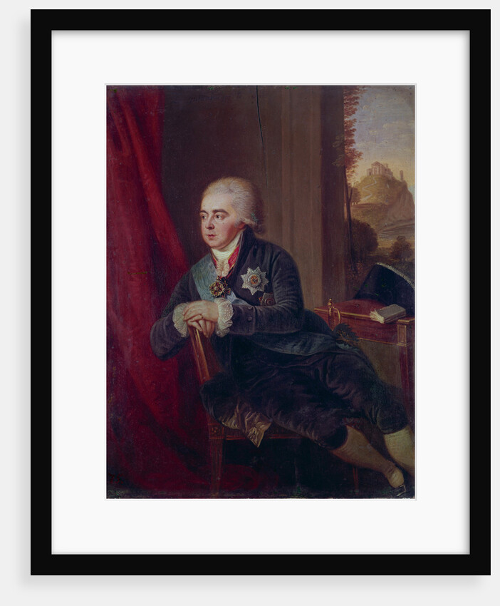 Portrait of the Vice-chancellor Prince Alexander Kurakin, 1801 by Ludwig Guttenbrunn