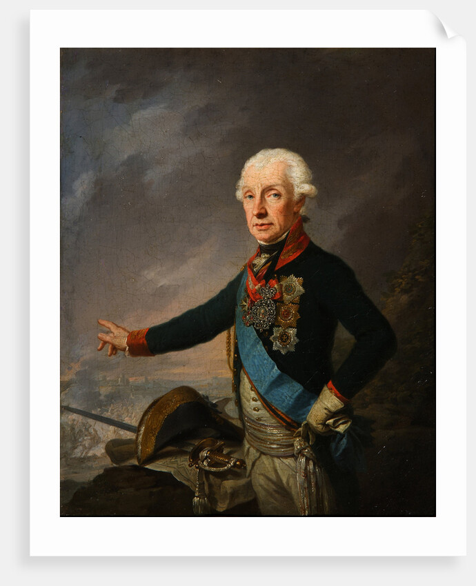 Portrait of Field Marshal Generalissimo Prince Alexander Suvorov (1729?1800), 1799 by Josef Kreuzinger