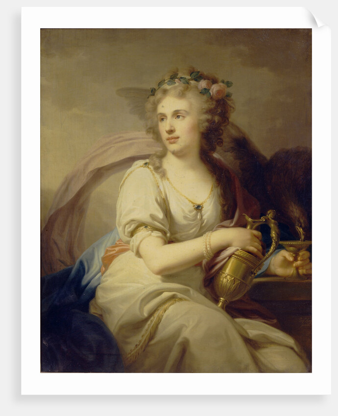 Portrait of Princess Ekaterina Fyodorovna Dolgorukova as Hebe by Johann-Baptist von Lampi the Elder