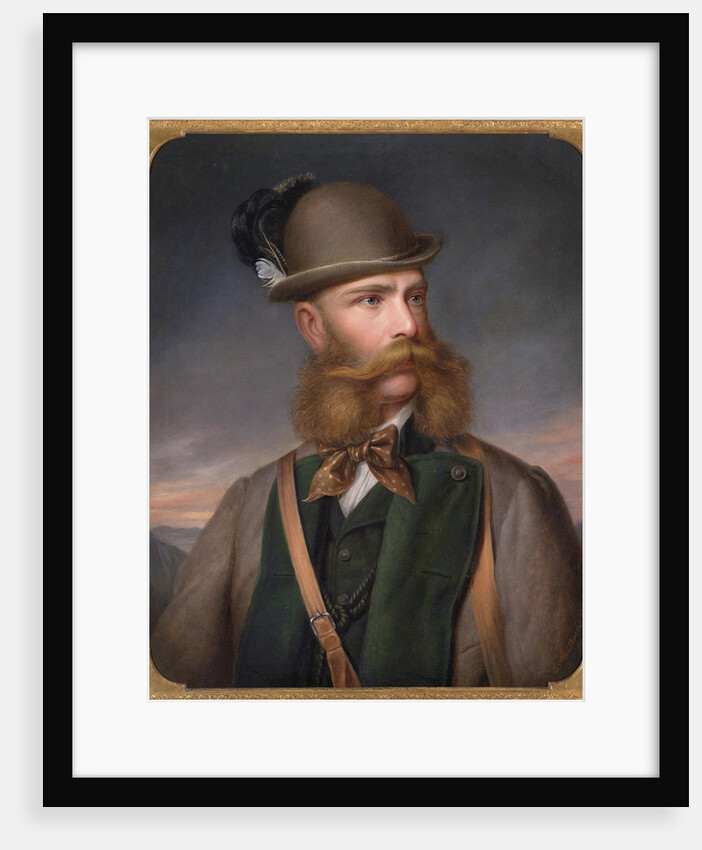 Portrait of Franz Joseph I of Austria in Hunting Dress, 1877 by Edmund Mahlknecht