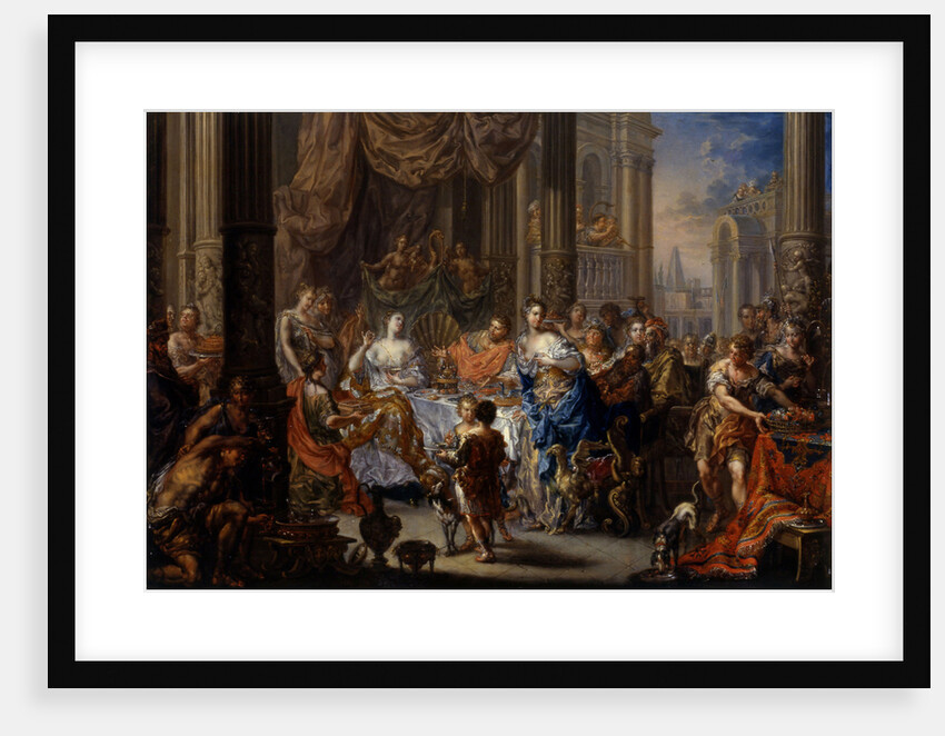 Cleopatras feast by Johann Georg Platzer