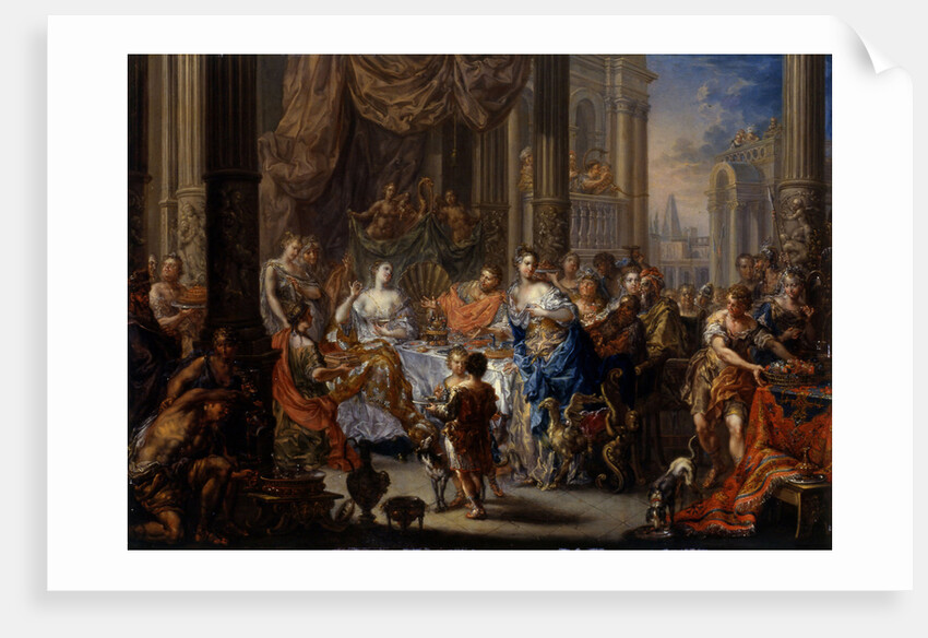 Cleopatras feast by Johann Georg Platzer
