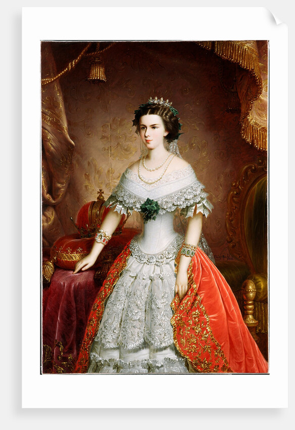 Portrait of Elisabeth of Bavaria, 1856 by Franz Russ the Elder