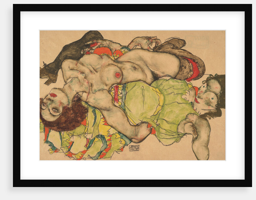 Two Girls Lying Entwined, 1915 by Egon Schiele