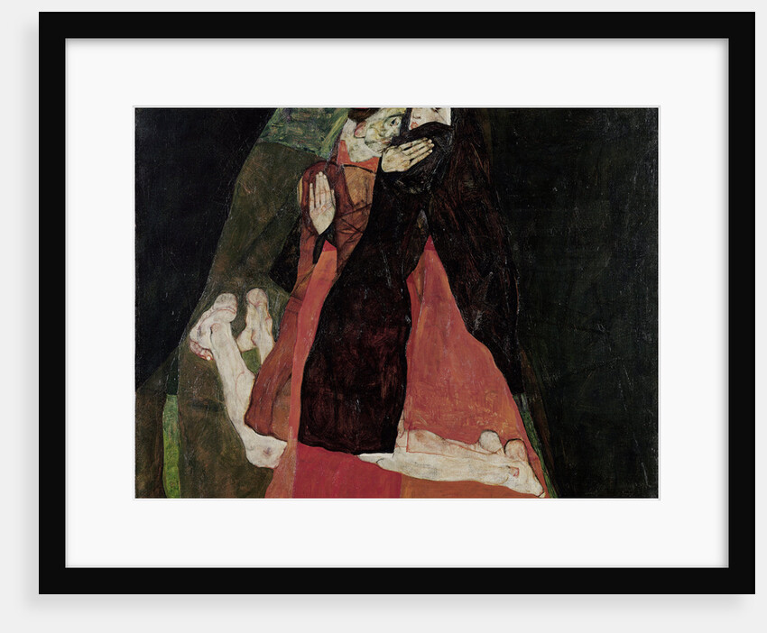 Cardinal and Nun (Tenderness), 1912 by Egon Schiele