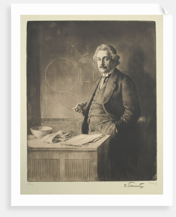 Portrait of Albert Einstein, 1921 by Ferdinand Schmutzer