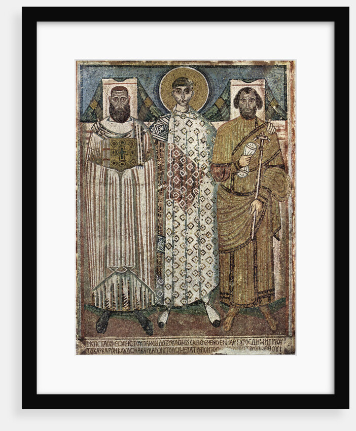 Saint Demetrius of Thessaloniki with the donors, 6th-7th century by Master of Hagios Demetrios