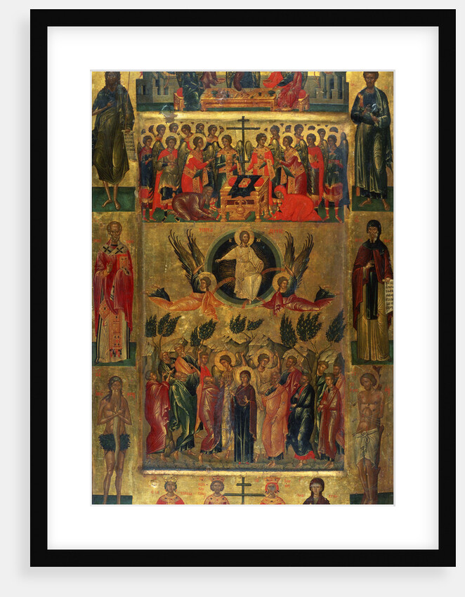 The Ascension of Christ with the Hetoimasia, 15th century by Andreas Ritzos
