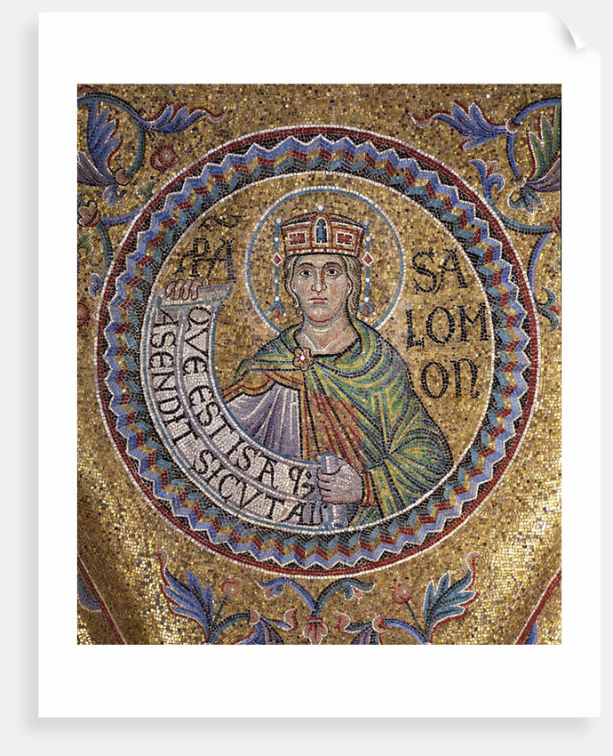 King Solomon (Detail of Interior Mosaics in the St. Marks Basilica), 13th century by Byzantine Master