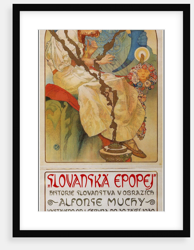 Poster for the exhibition The Slav Epic (Slovanská epopej), 1928 by Alfons Marie Mucha