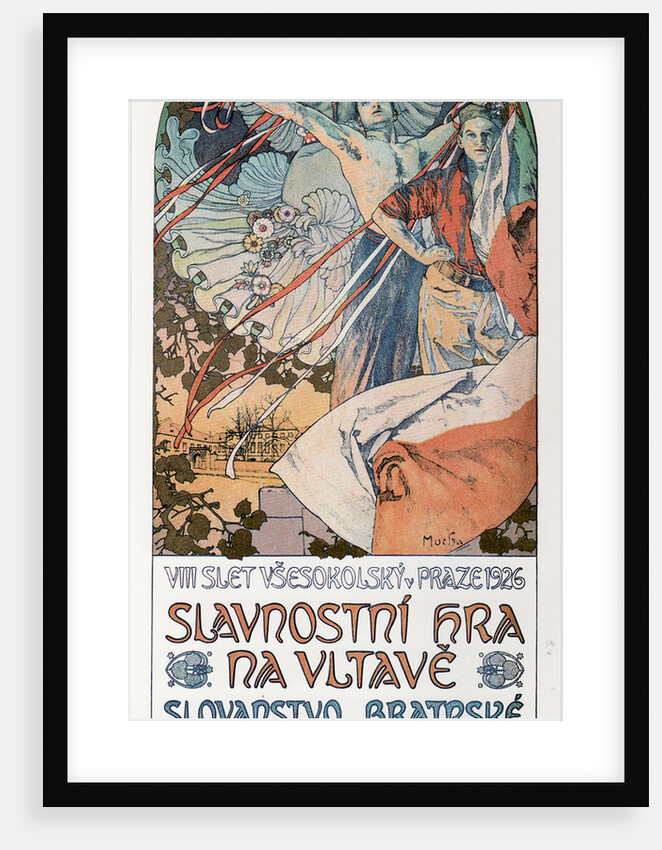 8th Sokol Festival in Prague (Poster), 1925 by Alfons Marie Mucha