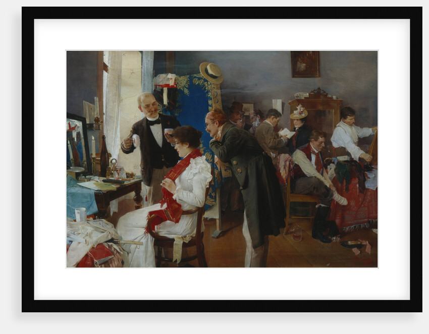 In the Dressing Room, End of 19th cen by Josef Douba