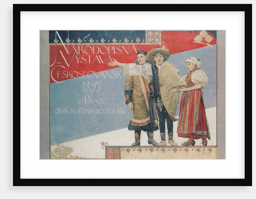 Poster for the Ethnographic Exhibition, 1894 by Vojtech Hynais