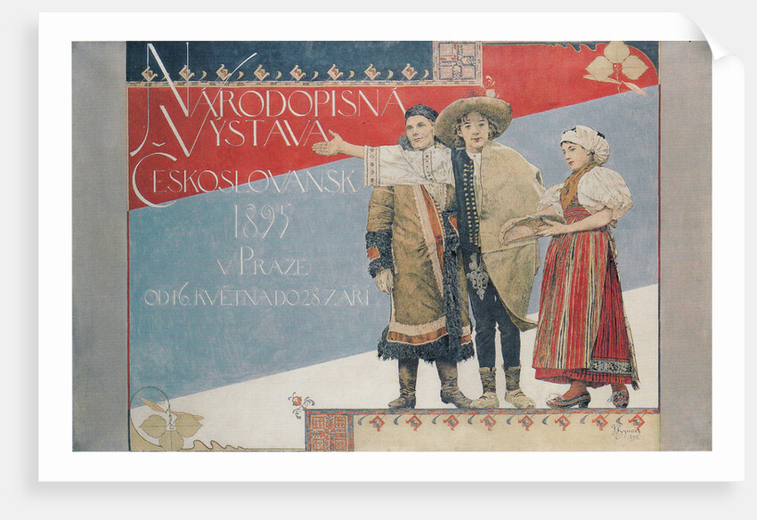Poster for the Ethnographic Exhibition, 1894 by Vojtech Hynais