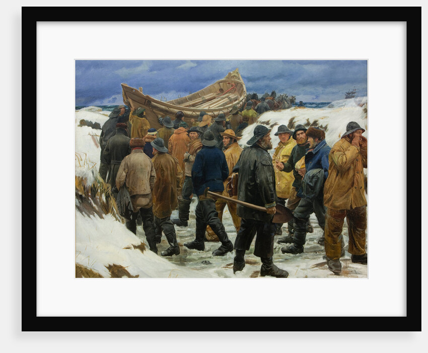 The Lifeboat is Taken through the Dunes, 1883 by Michael Ancher