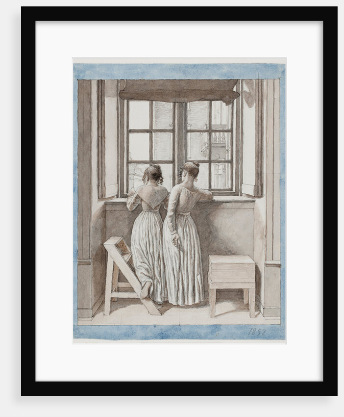 At a Window in the Artists Studio, 1852 by Christoffer-Wilhelm Eckersberg