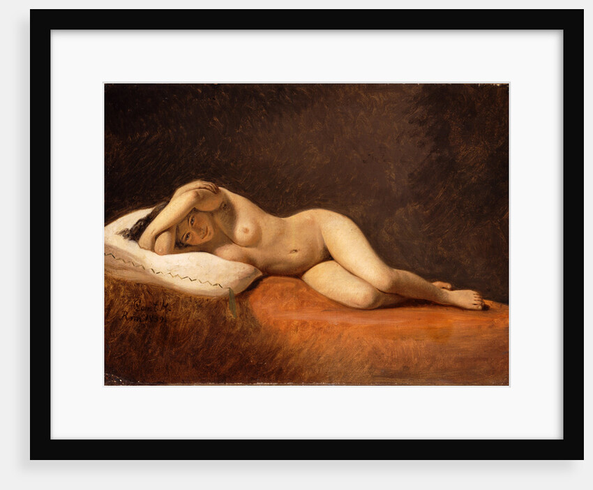 Resting Model, 1839 by Constantin Hansen
